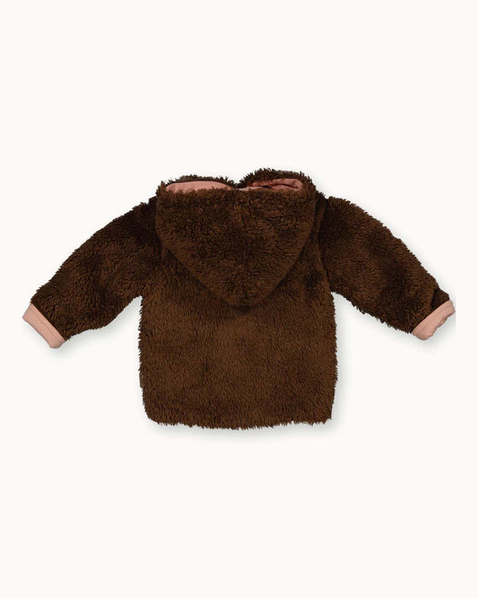 Jacket HoodieTeddy | Walnut