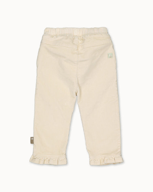 Pants Rib Ruffles Babycord | Off White