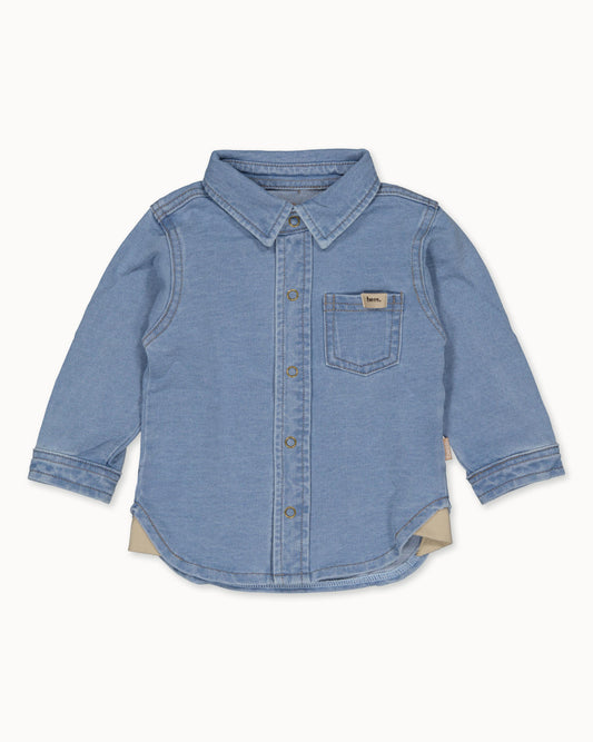 Donkergroen jurk | Stone Wash