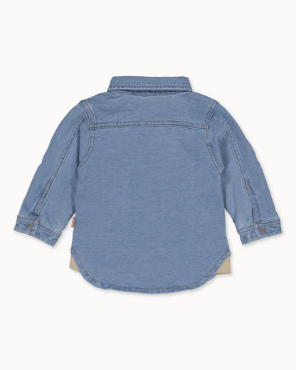 Donkergroen jurk | Stone Wash