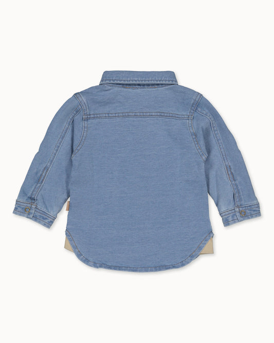 Donkergroen jurk | Stone Wash