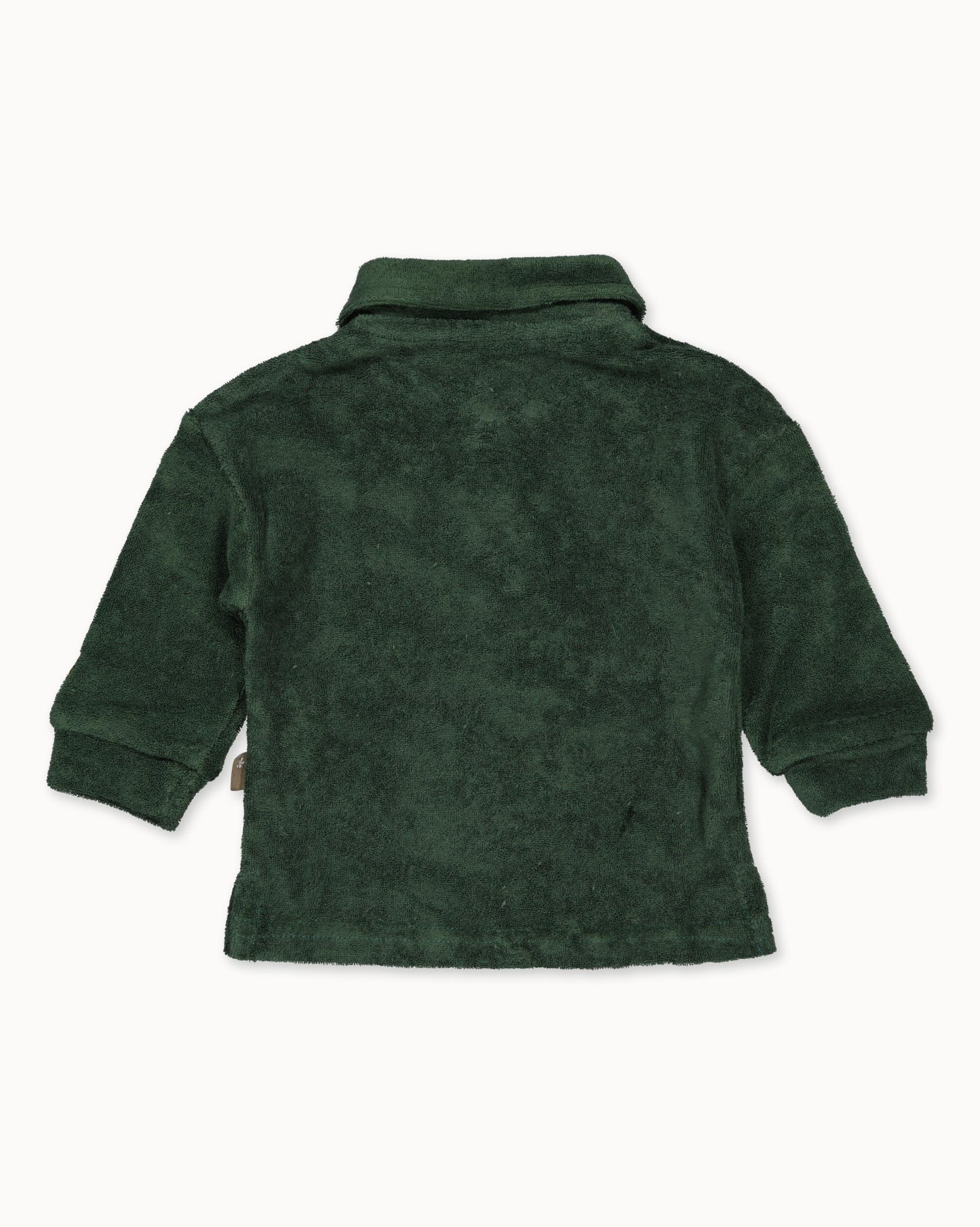 Sweater w/Collar Towelling | Green