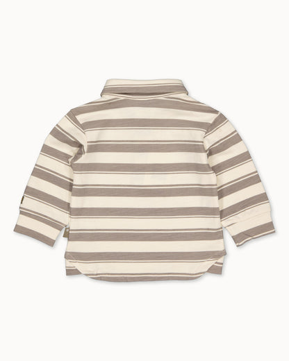 Polo. l.sl. Striped | Bottle Green