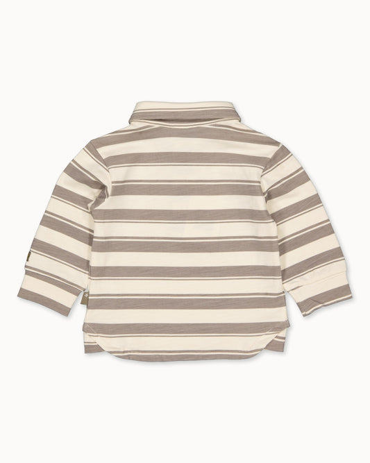 Polo. l.sl. Striped | Bottle Green