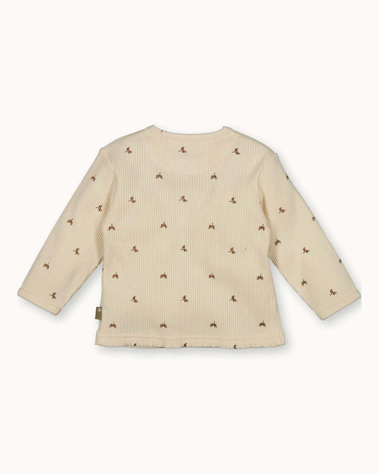 Shirt l.sl. AOP Rib | Off White