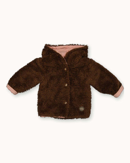 Jacket HoodieTeddy | Walnut