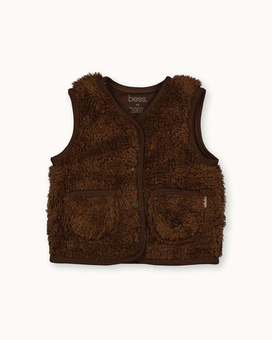 Bodywarmer Teddy | Walnut