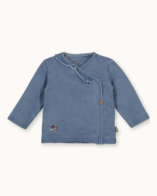 Shirt l.sl. Wrap Jog Denim | Stone Wash