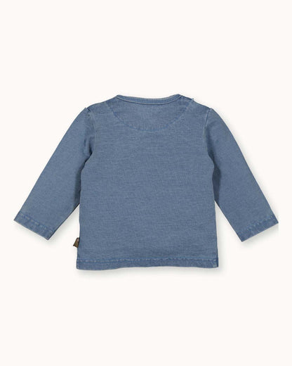 Shirt l.sl. Wrap Jog Denim | Stone Wash