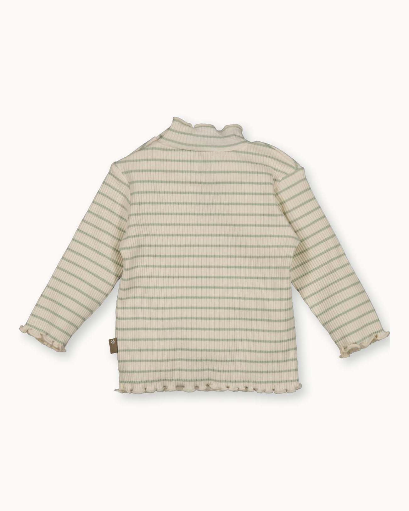 Shirt l.sl. Rib Striped | Off White