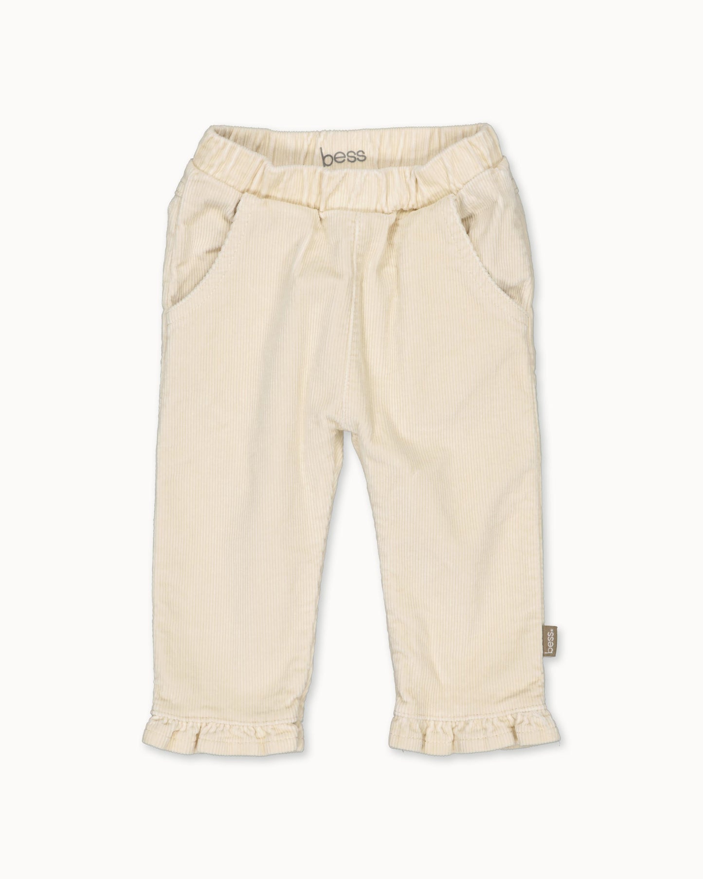 Pants Rib Ruffles Babycord | Off White