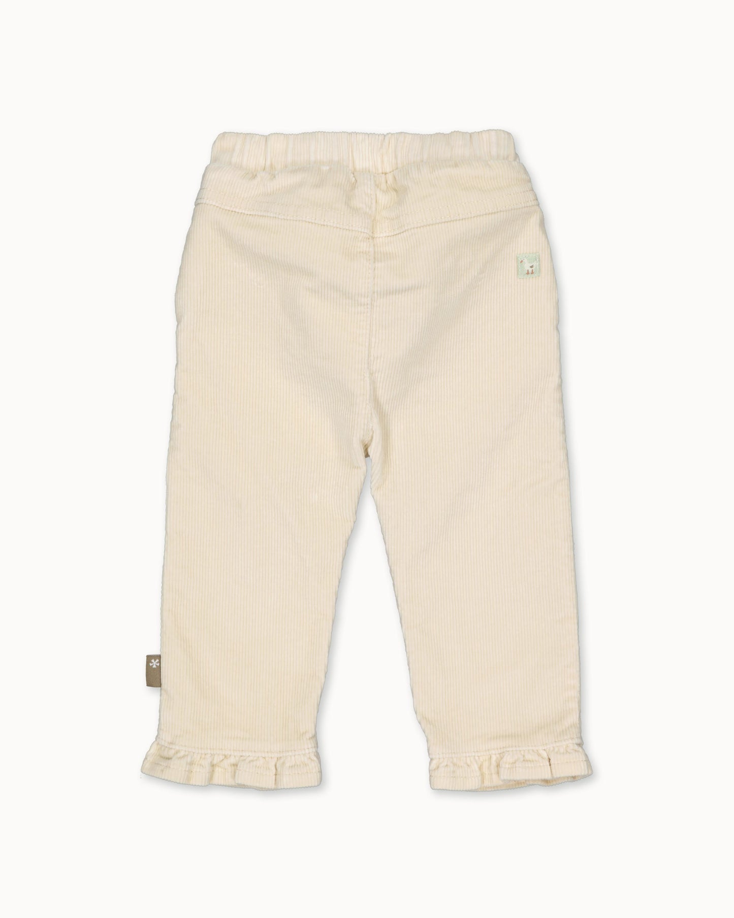 Pants Rib Ruffles Babycord | Off White