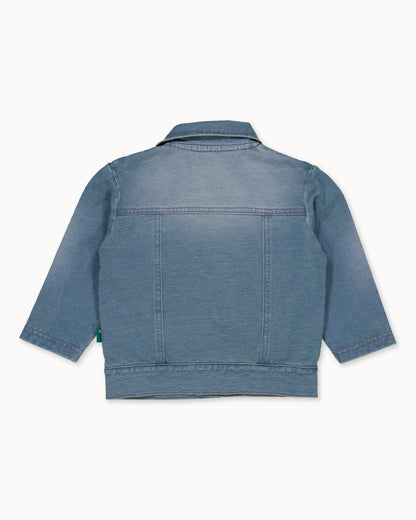 Lichtblauw denim jack | Stone Wash