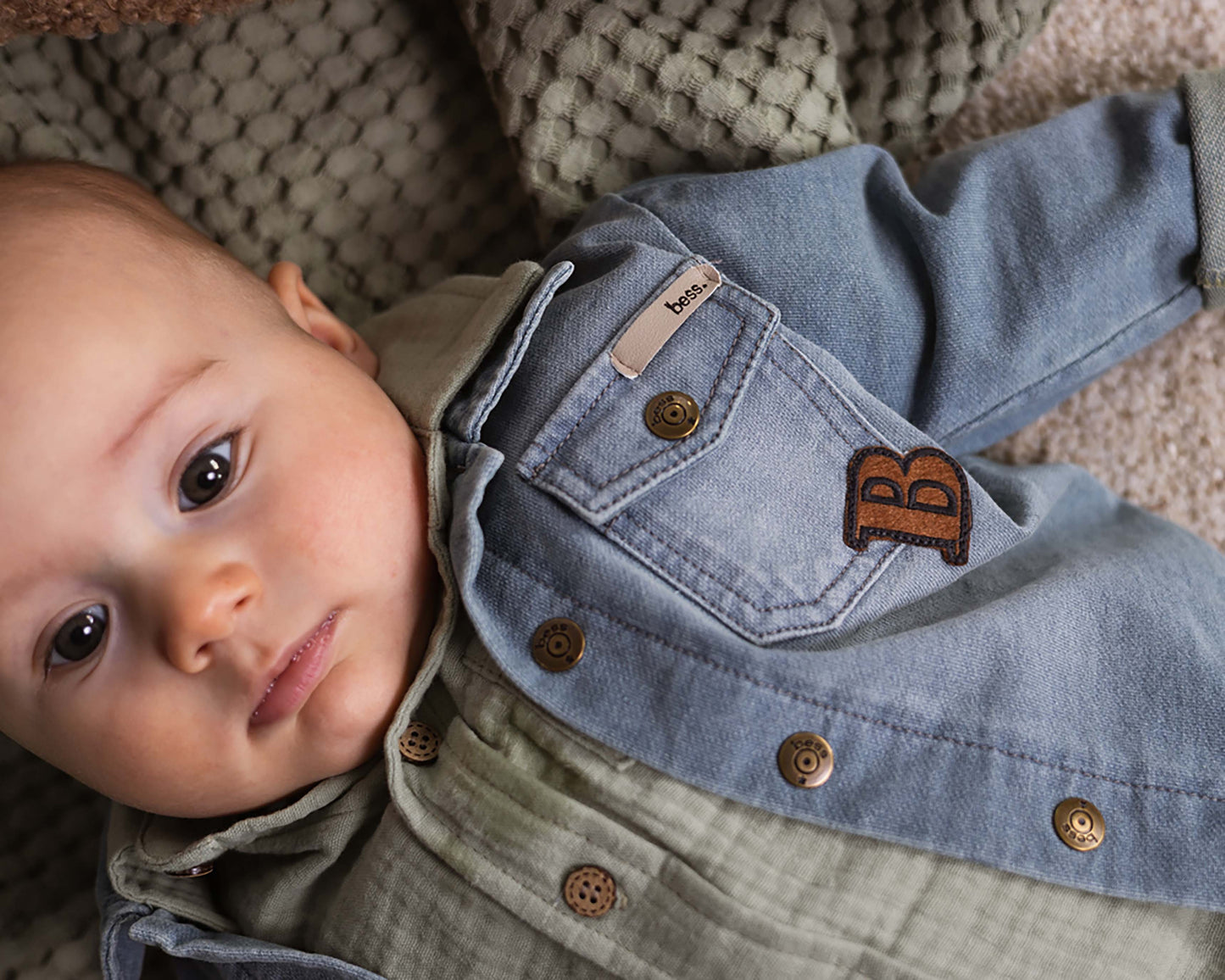 Lichtblauw denim jack | Stone Wash