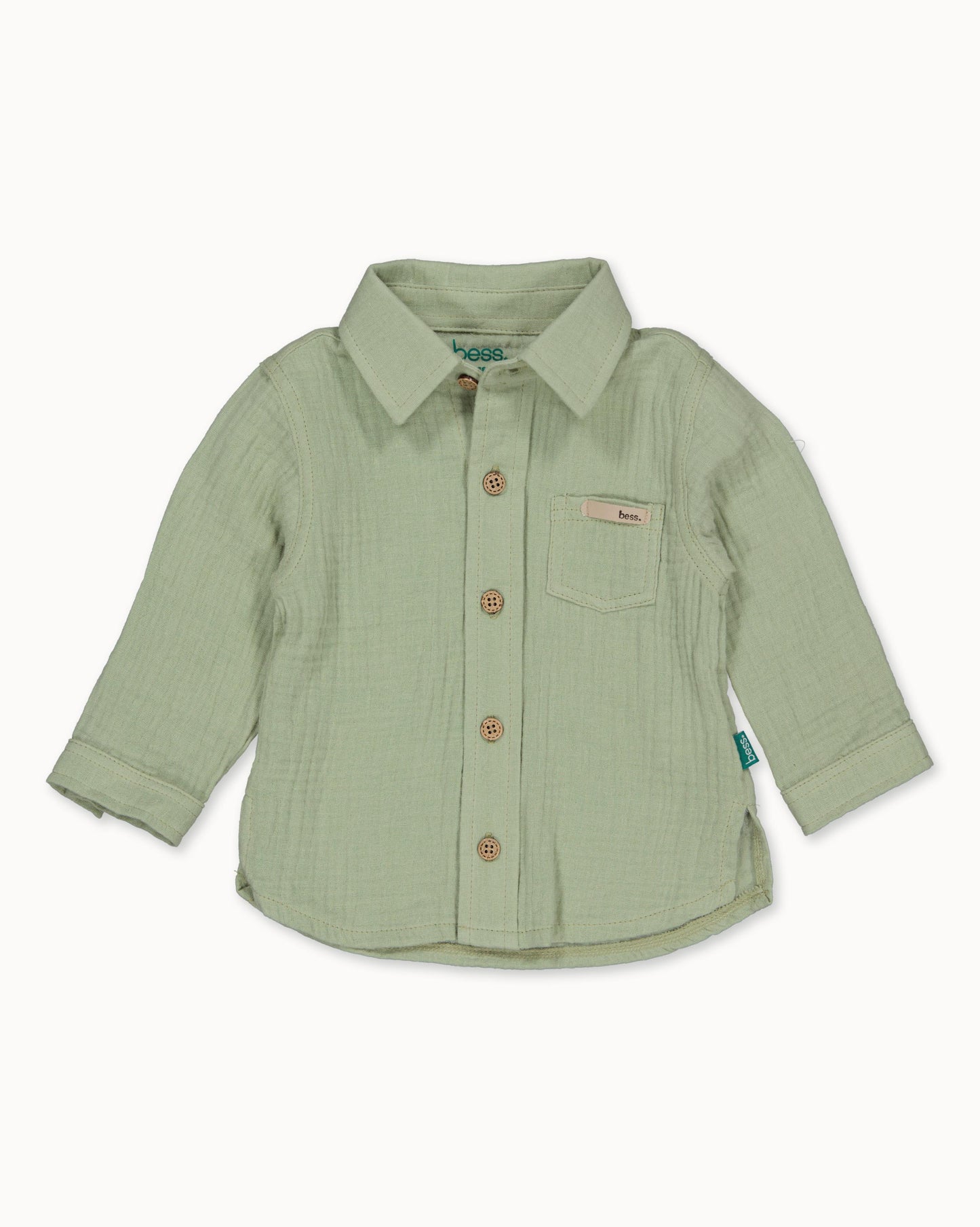 Saliegroen overhemd | Teal