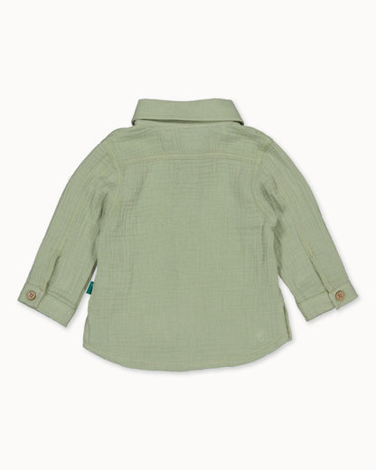 Saliegroen overhemd | Teal