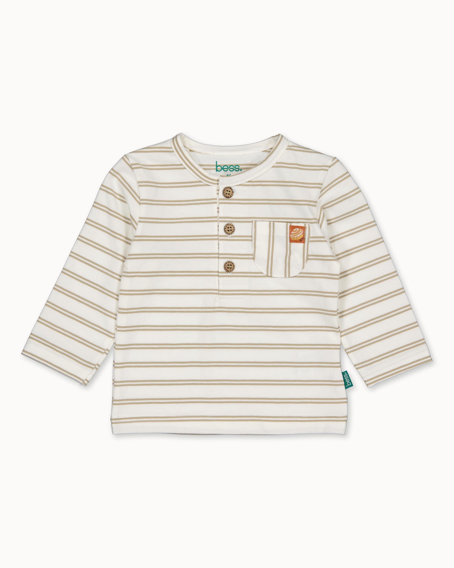 Beige gestreept longsleeve | Striped
