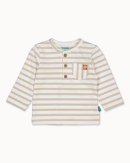Beige gestreept longsleeve | Striped