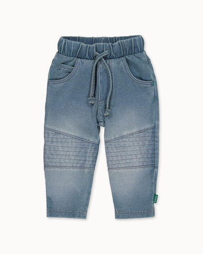Denimblauw joggingbroek | Stone Wash