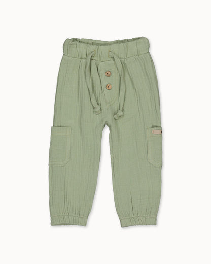 Saliegroen cargobroek | Teal