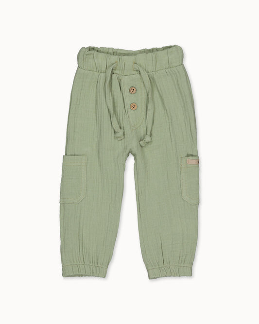 Saliegroen cargobroek | Teal