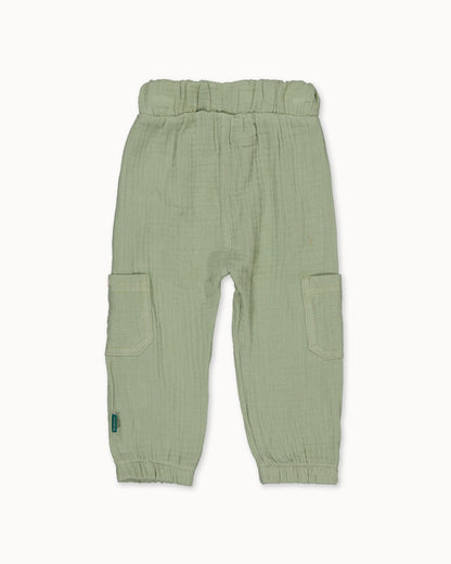 Saliegroen cargobroek | Teal