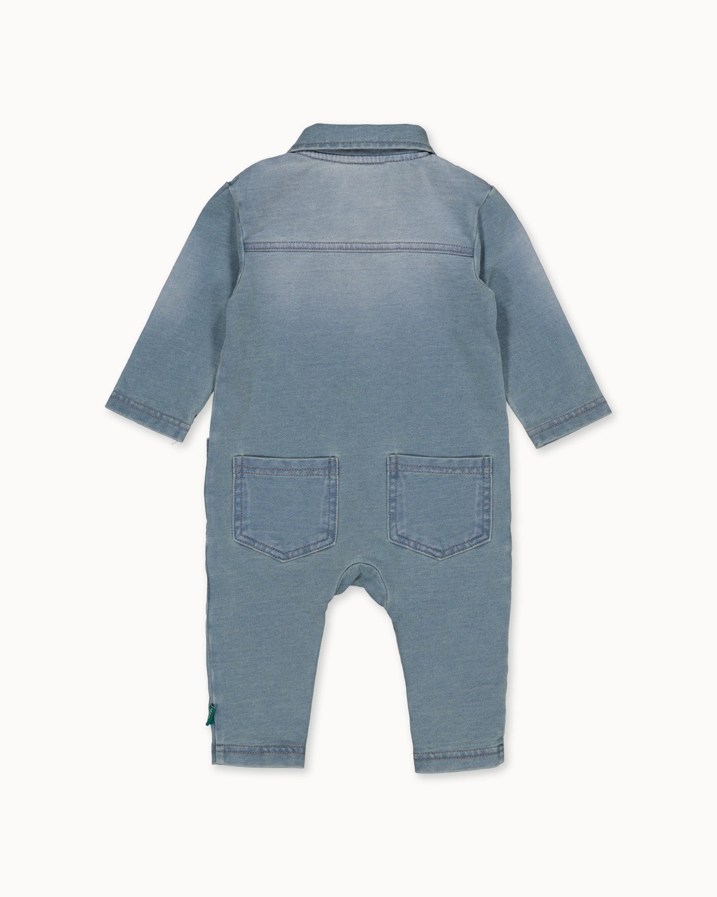 Denimblauw boxpak | Stone Wash