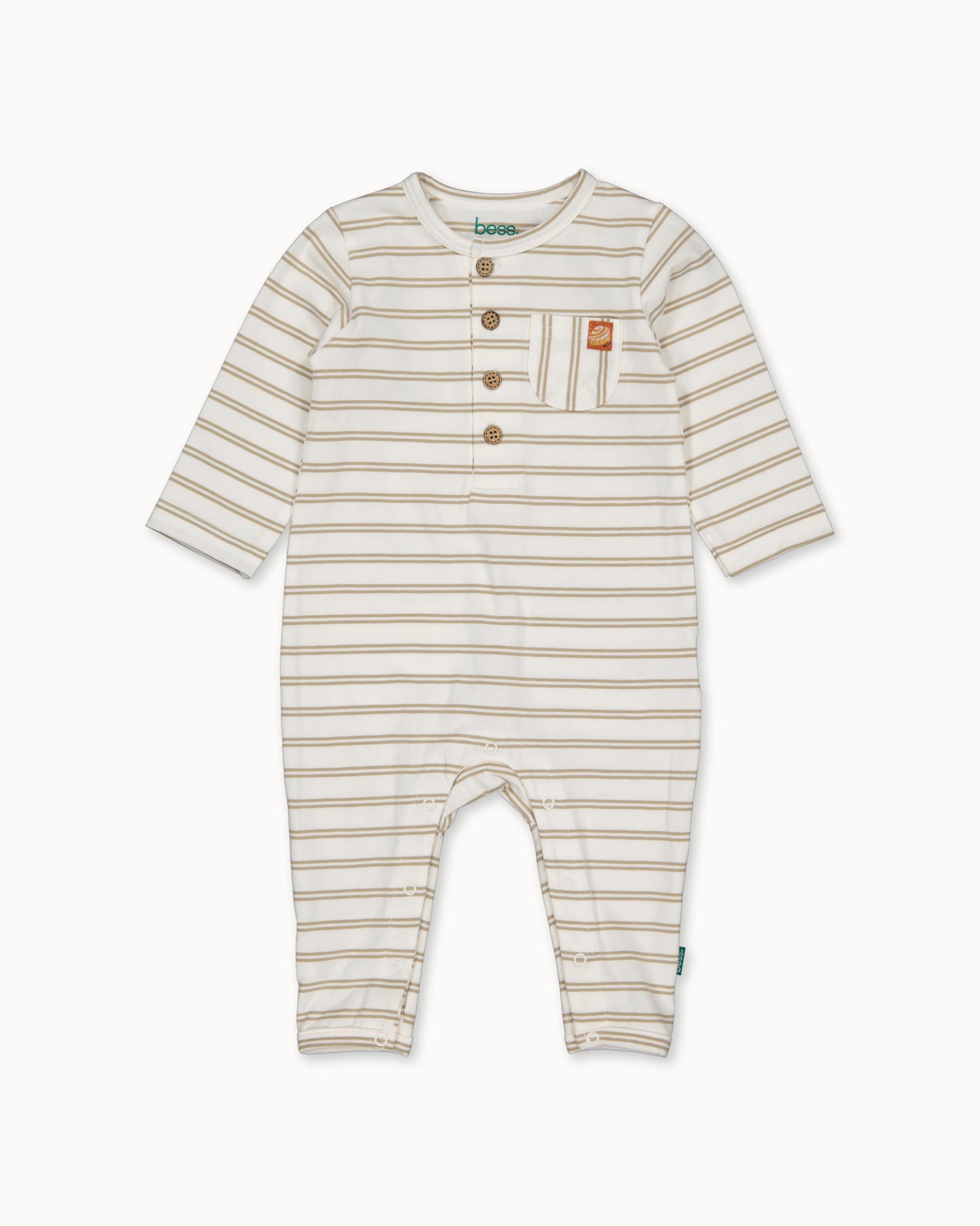 Beige gestreept boxpak | Striped