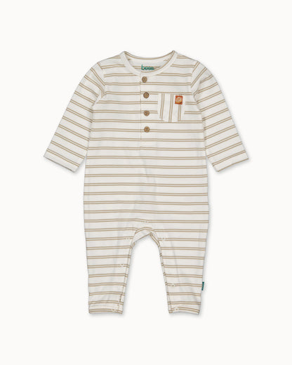 Beige gestreept boxpak | Striped