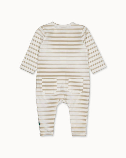 Beige gestreept boxpak | Striped
