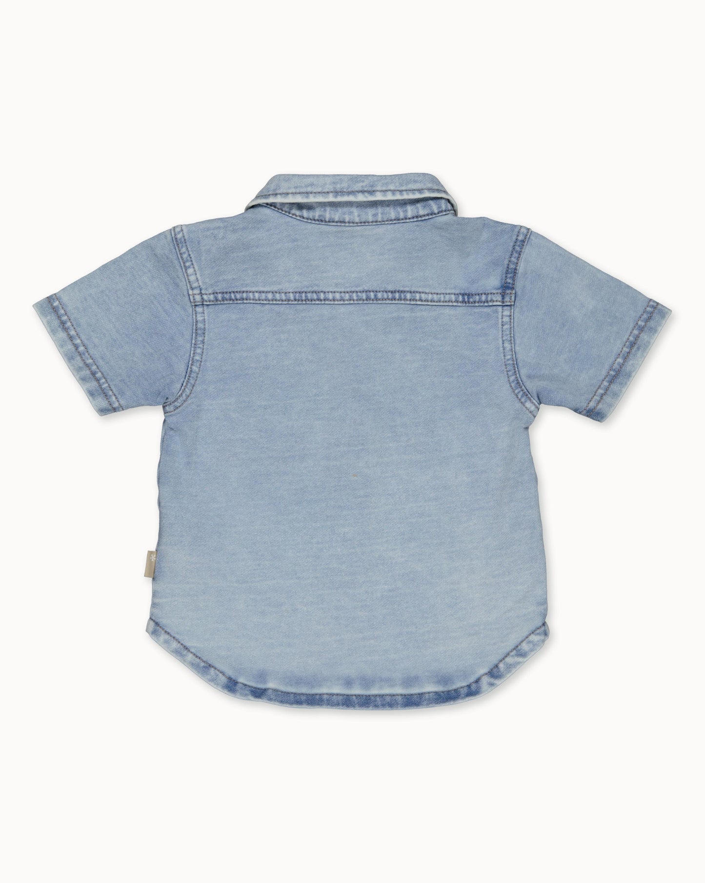 Lichtblauw T-shirt | Stone Wash