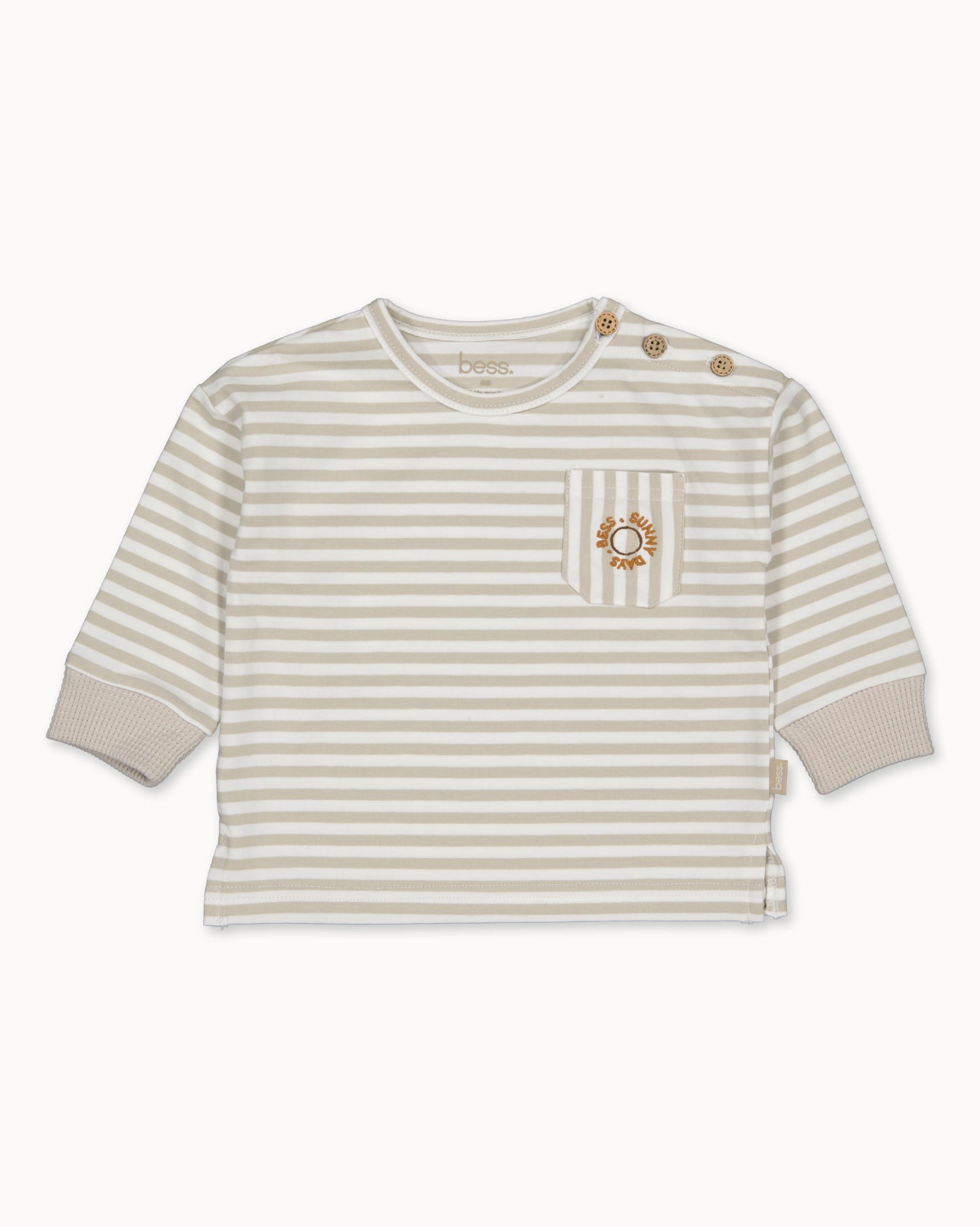 Denimblauw short | Striped