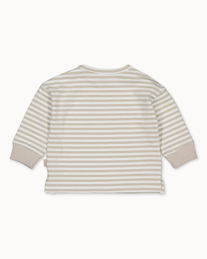 Denimblauw short | Striped