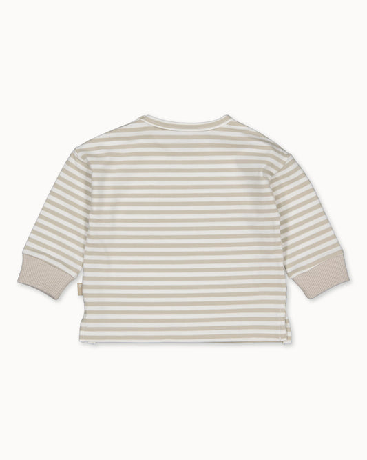 Denimblauw short | Striped