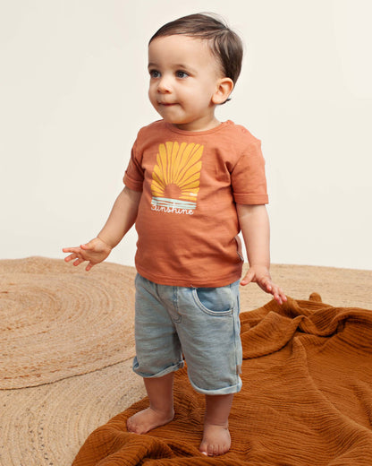 Geel polo | Light Wash
