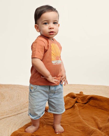 Geel polo | Light Wash