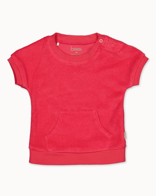 Off-white top | Strawberry Pink