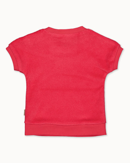 Off-white top | Strawberry Pink