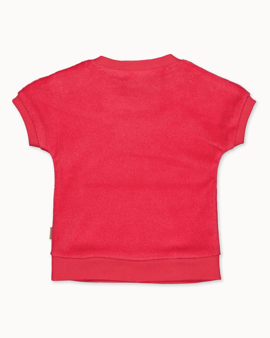 Off-white top | Strawberry Pink
