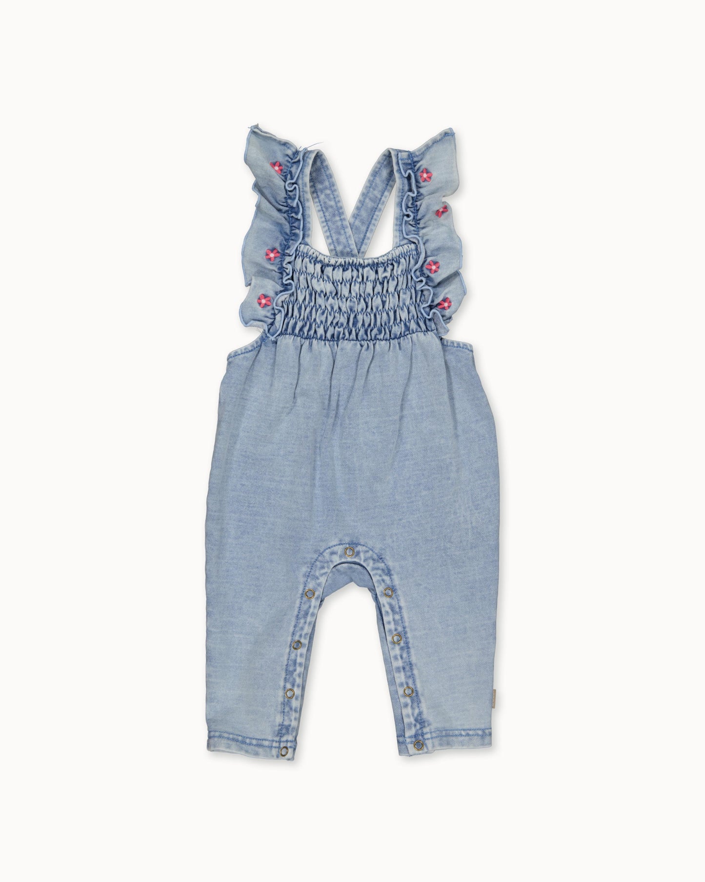 Bloemenprint jurk | Light Wash