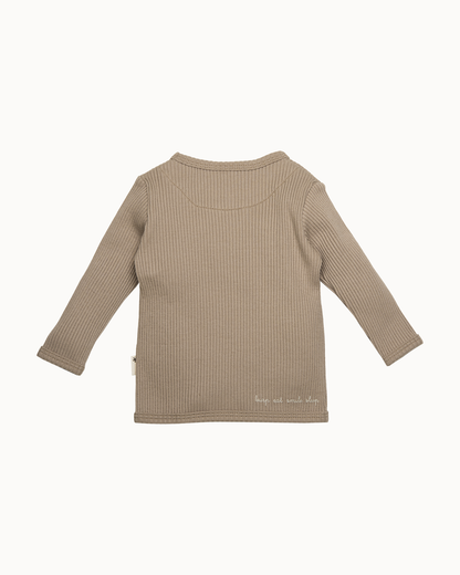 Shirt l.sl. Wrap Rib | Sand