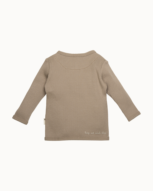 Shirt l.sl. Wrap Rib | Sand
