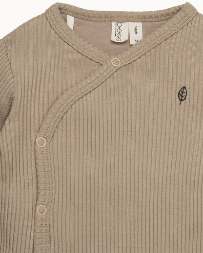 Shirt l.sl. Wrap Rib | Sand