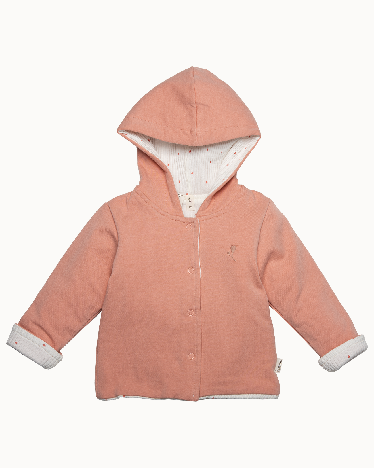 Roze vest met capuchon | Dusty Rose