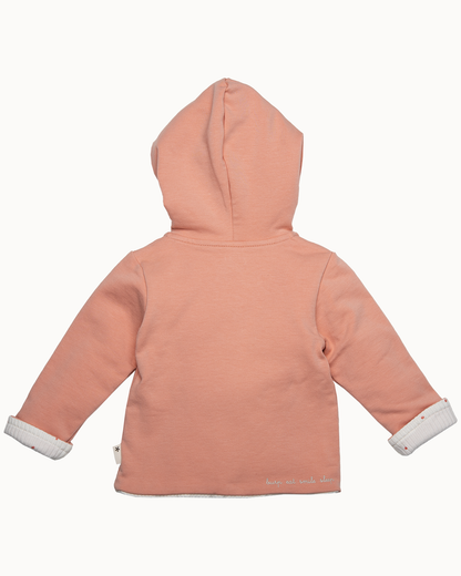 Roze vest met capuchon | Dusty Rose