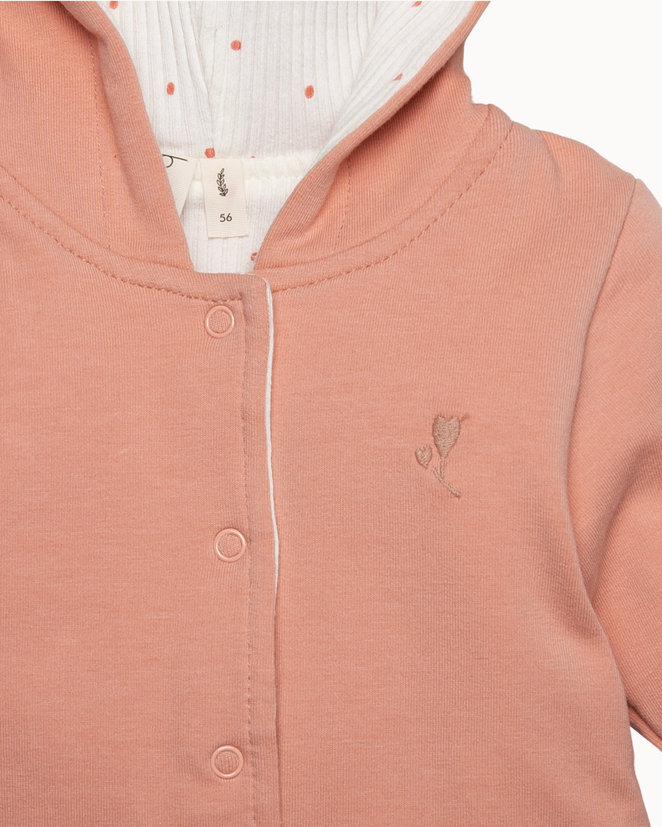 Roze vest met capuchon | Dusty Rose