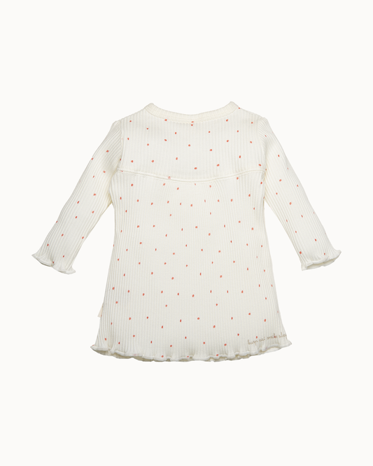 Off-white jurkje met print | Dessin