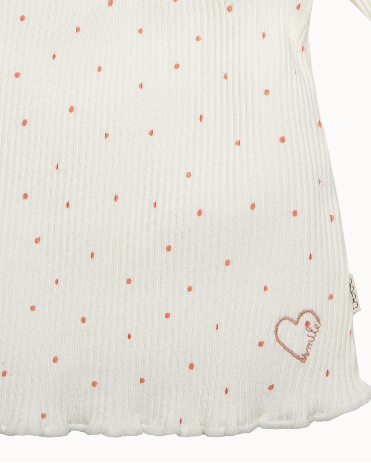 Off-white jurkje met print | Dessin