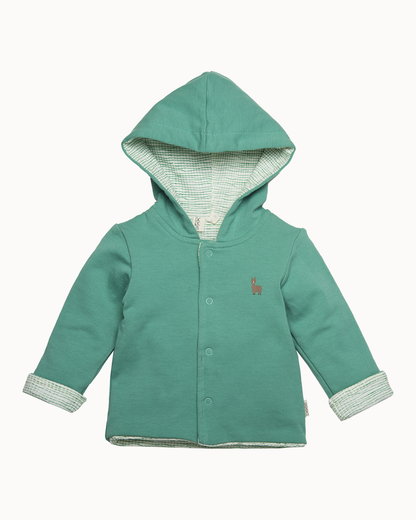 Groen vest met capuchon | Green
