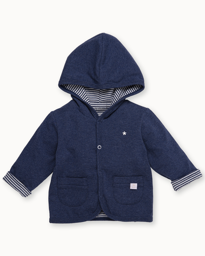 Donkerblauw capuchonvest | Blue